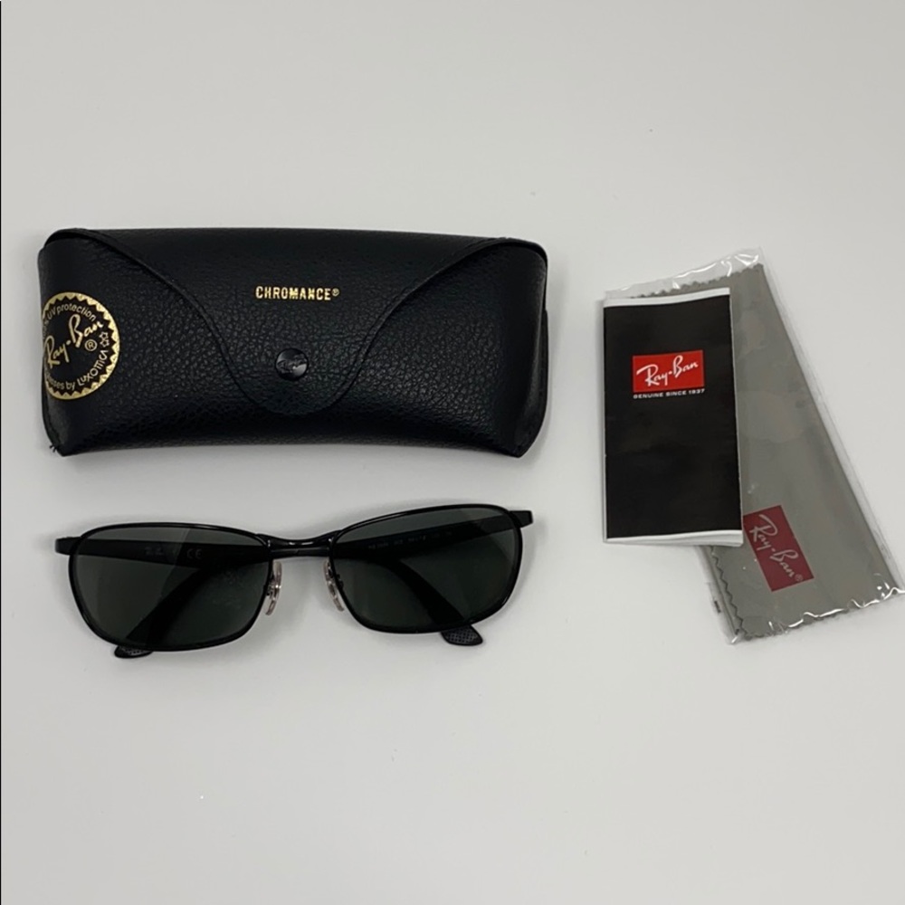 LikeNew Ray-Ban RB3534 gunmetal vintage sunglasses
